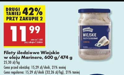 Filety 艣ledziowe wiejskie w oleju Marinero promocja