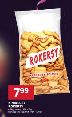 Krakersy Rokersy solone promocja w Stokrotka