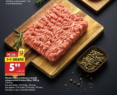 Mięso mielone z szynki wieprzowej chude Kraina mięs promocja