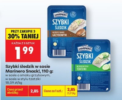 Szybki śledzik w sosie o smaku grzybowym promocja w Biedronka