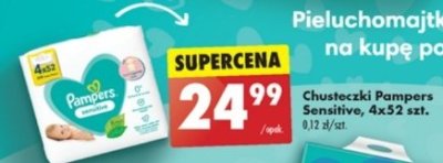 Chusteczki nawilżane Pampers promocja