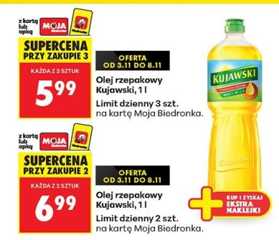Olej rzepakowy  1l promocja w Biedronka