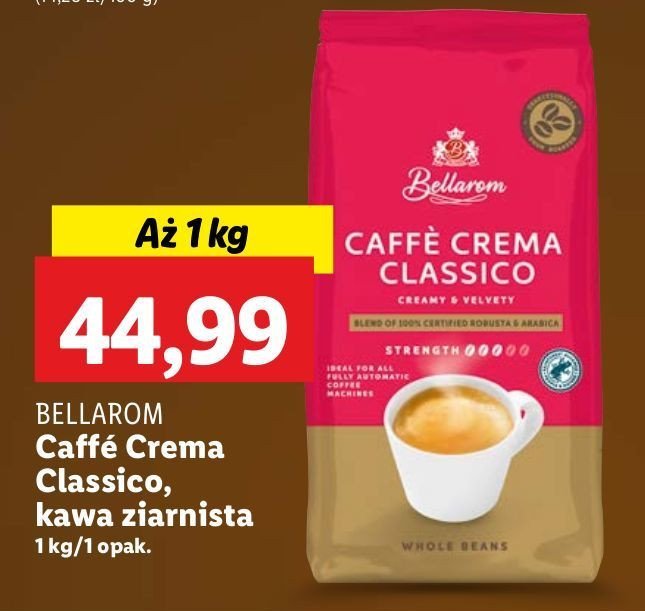 Kawa Bellarom cafe crema promocja