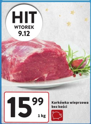 Karkówka wieprzowa bez kości promocja w Intermarche