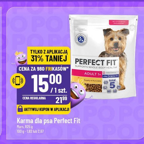 Karma dla psa adult 1+ Perfect fit promocja