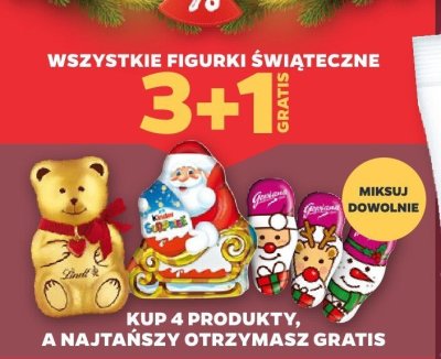 Wszystkie figurki świąteczne 3+1 GRATIS promocja w Netto