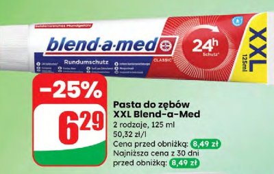 Pasta do zębów XXL Blend-a-Med Classic promocja w Dino