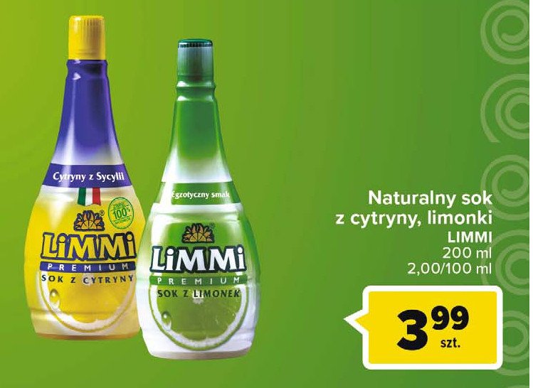 Sok z limonki LIMMI promocje