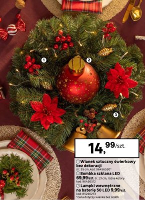 Lampki wewnętrzne na baterię 50 LED promocja w Leroy Merlin