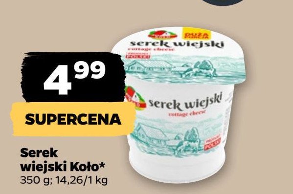 Serek wiejski Osm koło promocja w Netto