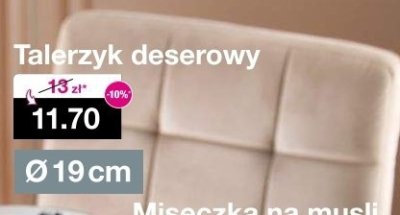 Talerzyk deserowy Ø 19 cm promocja w Woolworth