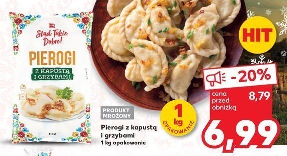 Pierogi z kapusta i grzybami K-classic stąd takie dobre! promocja