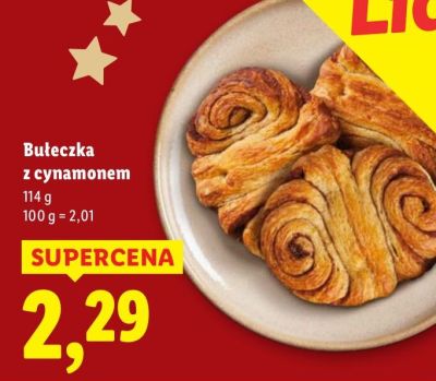 Bułeczka z cynamonem promocja w Lidl
