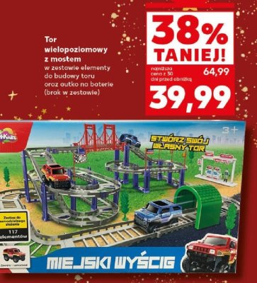 Tor wielopoziomowy z mostem Miejski Wyścig promocja w Kaufland