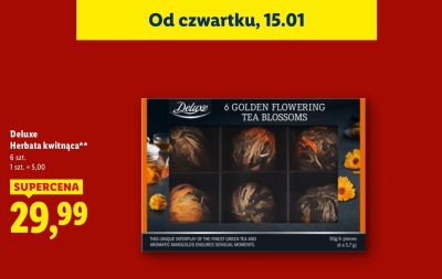 Herbata kwitnąca Deluxe promocja w Lidl