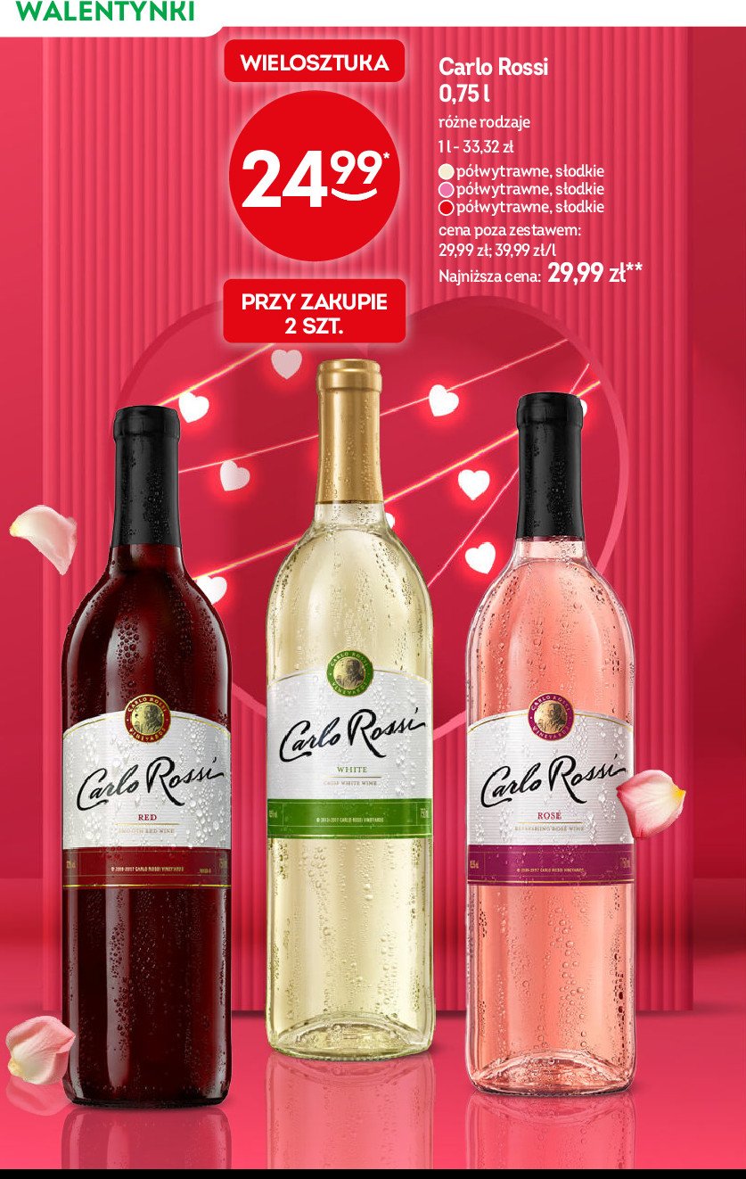 Wino Carlo rossi red promocja