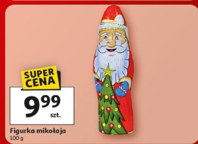 Figurka mikołaja czekoladowa 100g promocja w Auchan