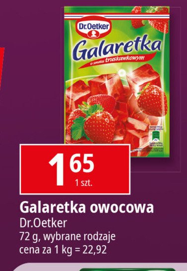 Galaretka truskawkowa Dr. oetker promocja w Leclerc