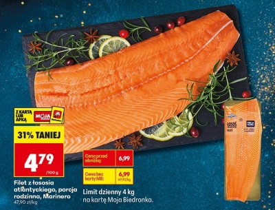 Filet z łososia atlantyckiego, porcja rodzinna, Marinero promocja w Biedronka