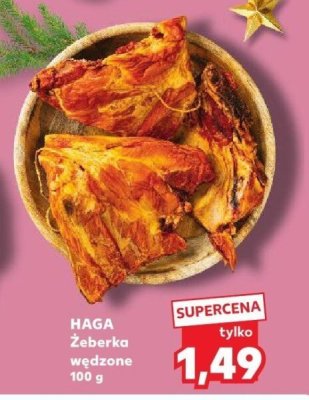 Żeberka wędzone HAGA 100 g promocja w Kaufland