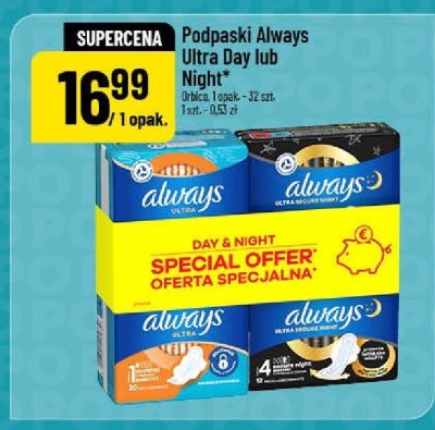 Podpaski Ultra Night promocja w POLOmarket