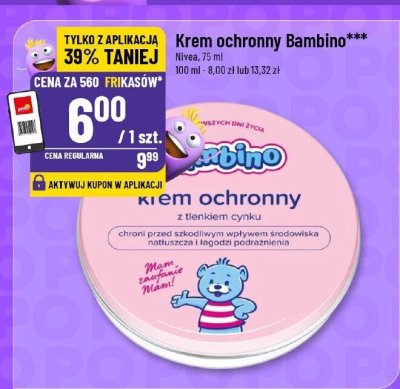 Krem ochronny do twarzy i cia艂a Equilibra baby promocja w POLOmarket