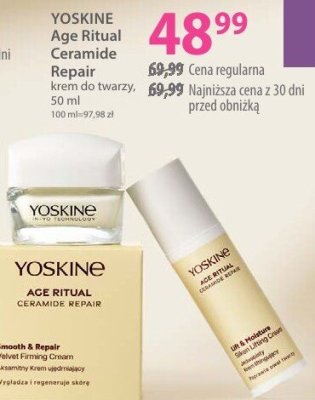 Krem YOSKINE Age Ritual Ceramide Repair do twarzy promocja w Hebe