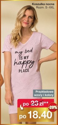 Koszulka nocna, rozm. S-XXL promocja w Woolworth