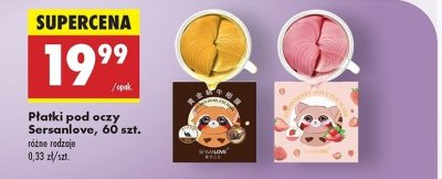 Płatki hydrożelowe pod oczy Sersanlove promocja