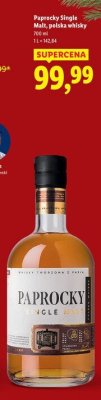 Whisky Paprocky Single Malt polska whisky promocja w Lidl