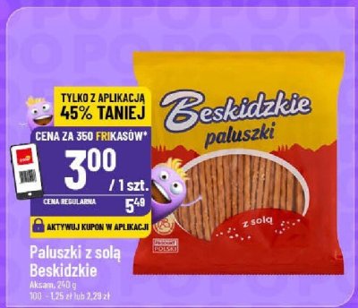 Paluszki z solą Beskidzkie Aksam promocja w POLOmarket