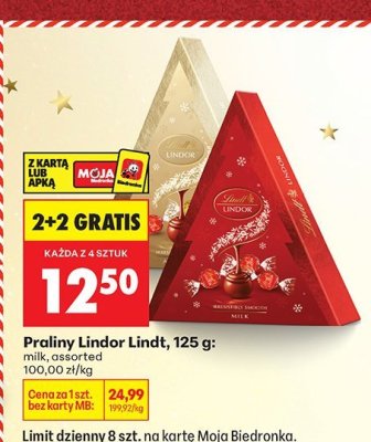 Praliny Lindor Lindt promocja w Biedronka