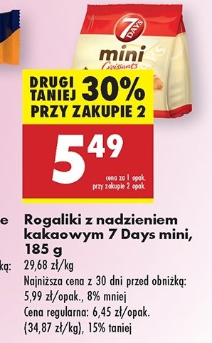 Mini rogaliki kakaowe 7 days mini promocja w Biedronka