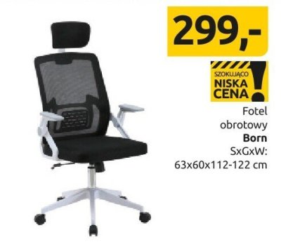 Fotel obrotowy Born promocja w Black Red White