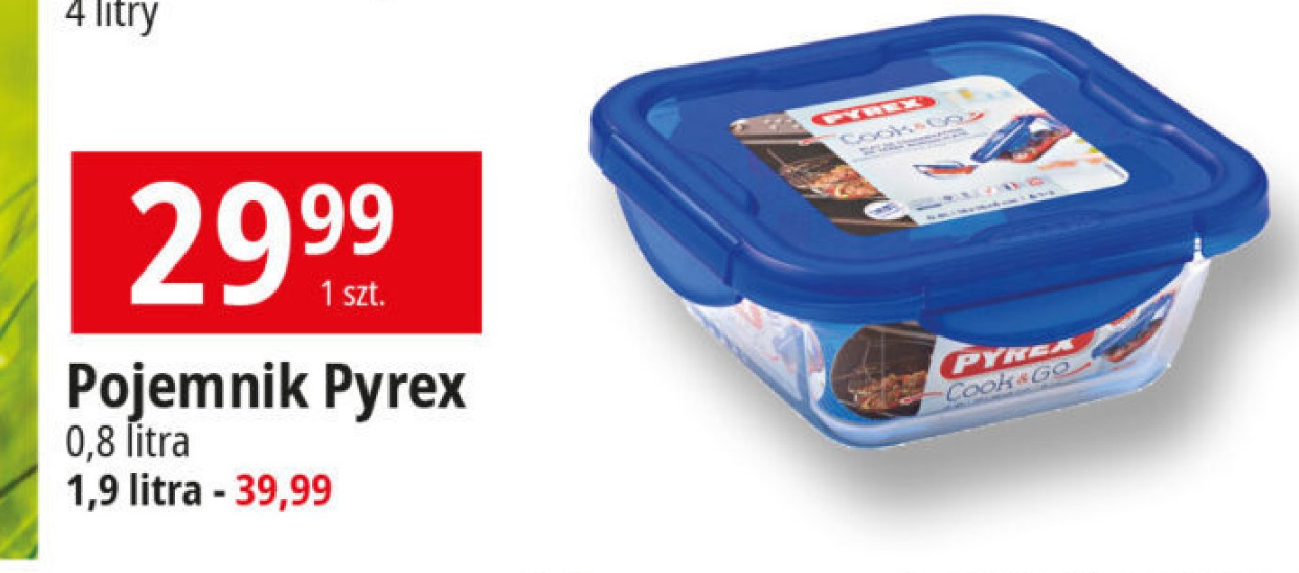Pojemnik z pokrywk膮 800 ml Pyrex promocja