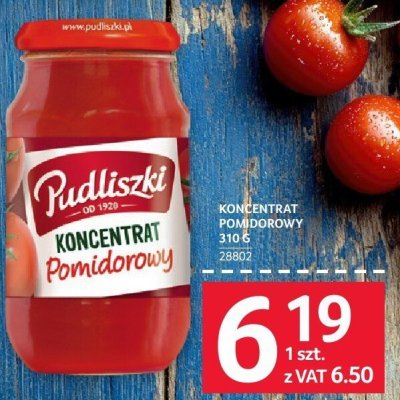 Koncentrat pomidorowy Pudliszki 310 g promocja w Selgros
