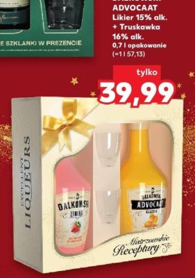 Likier ADVOCAAT 15% alk. + Truskawka 16% alk. promocja w Kaufland