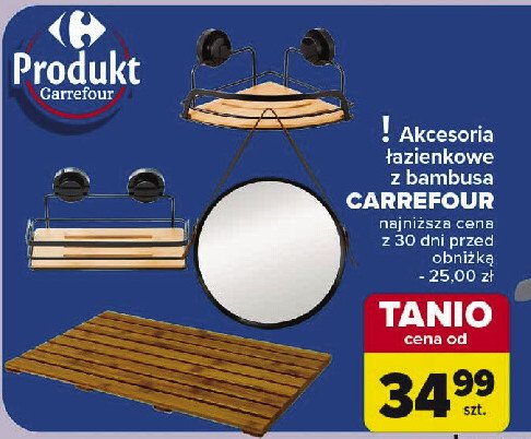 Mata łazienkowa bambus Carrefour promocja