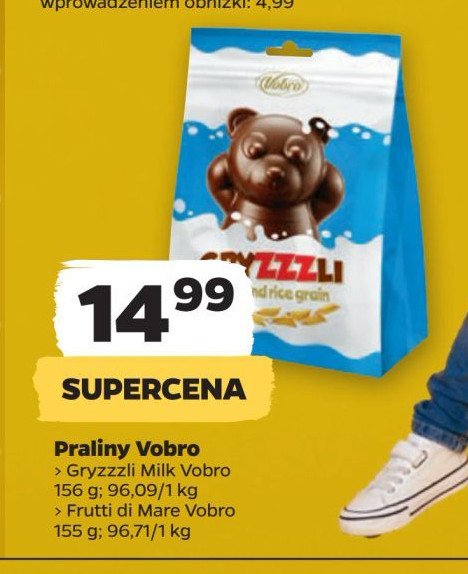 Cukierki czekoladowe gryzzzli Vobro promocja w Netto