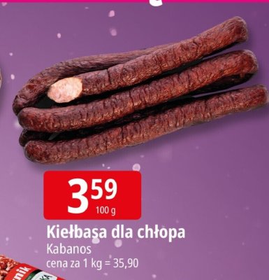Kiełbasa dla chłopa Kabanos promocja w Leclerc