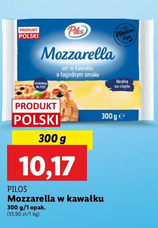 Ser mozzarella Pilos promocja