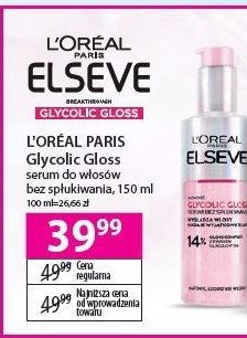 Serum do włosów bez spłukiwania L'oreal elseve glycolic gloss promocja
