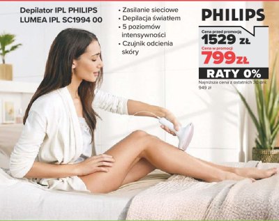Depilator IPL PHILIPS LUMEA IPL SC1994 00 promocja w NEONET