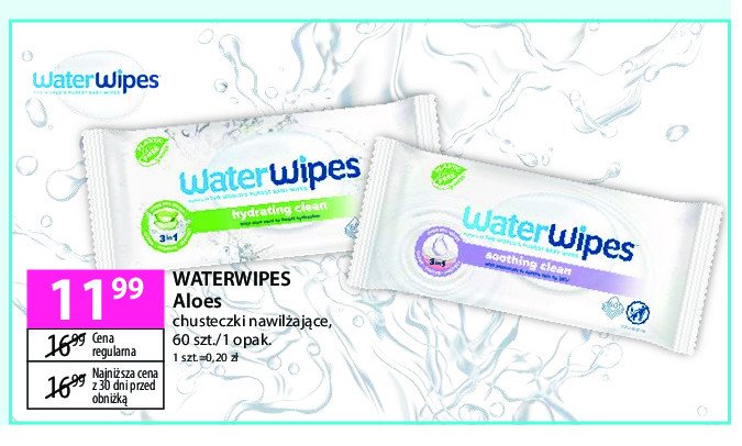 Chusteczki nawilżane soapberry Waterwipes promocja