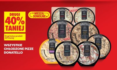 Pizza chłodzona Donatello różne rodzaje promocja w Biedronka