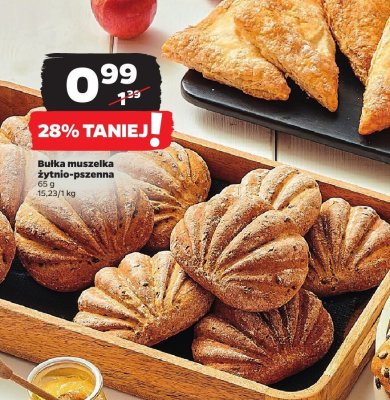 Bułka muszelka żytnio-pszenna promocja w Netto