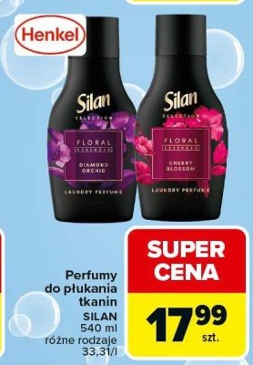 Perfumy do płukania tkanin Silan promocja w Carrefour Market