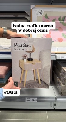 Szafka nocna Night Stand ca. 37,5 x 28 x 51 cm promocja w Action