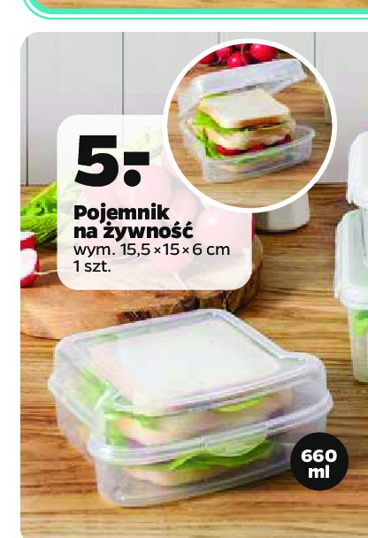Pojemnik na żywność 660 ml promocja