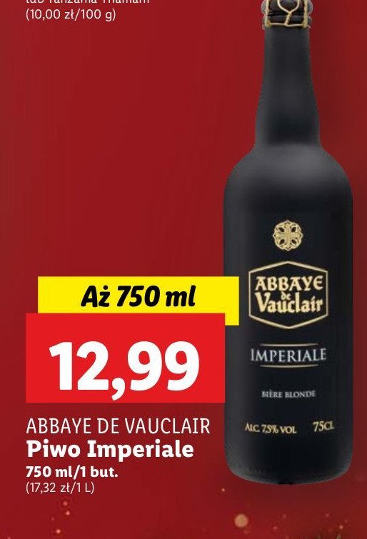 Piwo Abbaye de vauclair imperiale promocja